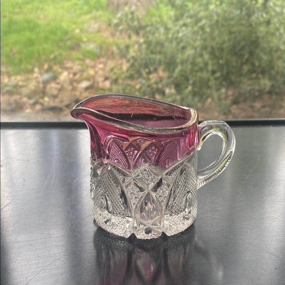 Vintage Glass Cream pitcher